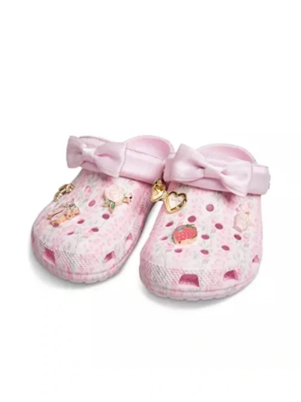 Junior Crocs x LoveShackFancy - pink milk